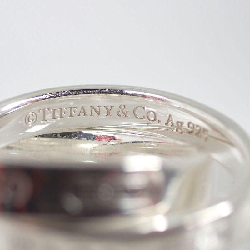 Tiffany & Co925 1837 Interlocking Circle Ring No 9 J126-14