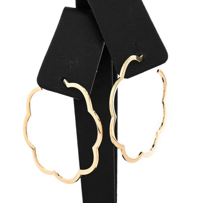 Chanel Earrings Camellia Hoop