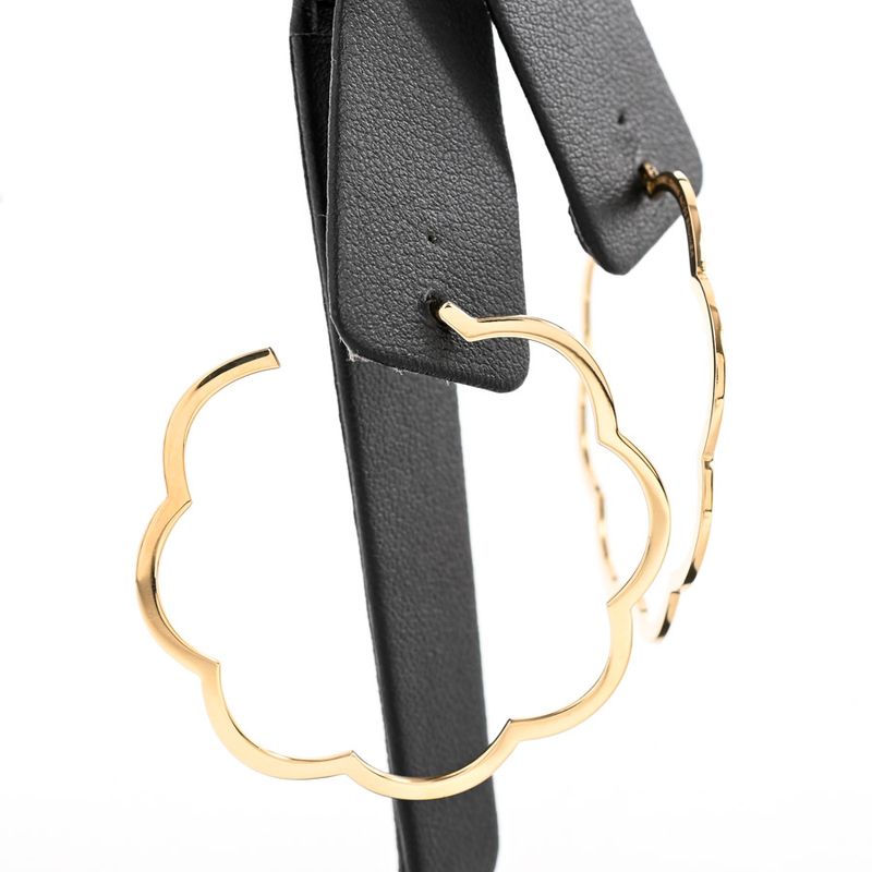 Chanel Earrings Camellia Hoop