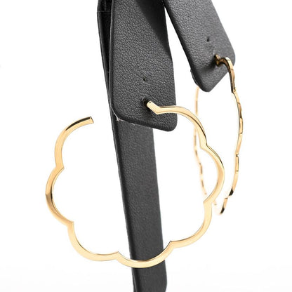Chanel Earrings Camellia Hoop