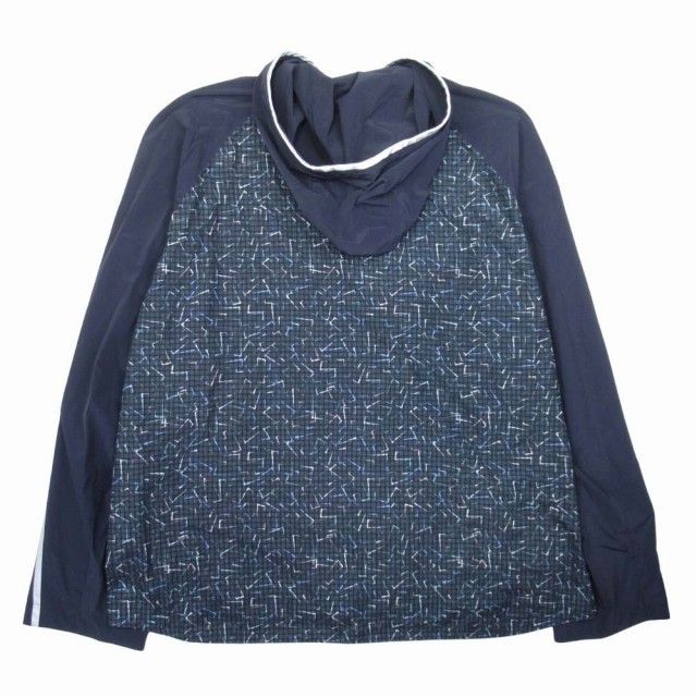 17ss Hermes Reversible Nylon Parka H Logo Soccer Fabric Hoodie Reflector Line