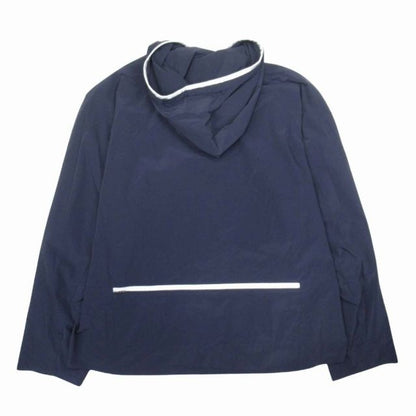 17ss Hermes Reversible Nylon Parka H Logo Soccer Fabric Hoodie Reflector Line