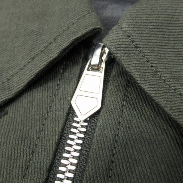 23ss Hermes Herbier Deperlant Half Zip Shirt Jacket Serie Button Pullover