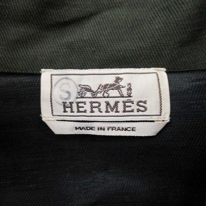 23ss Hermes Herbier Deperlant Half Zip Shirt Jacket Serie Button Pullover