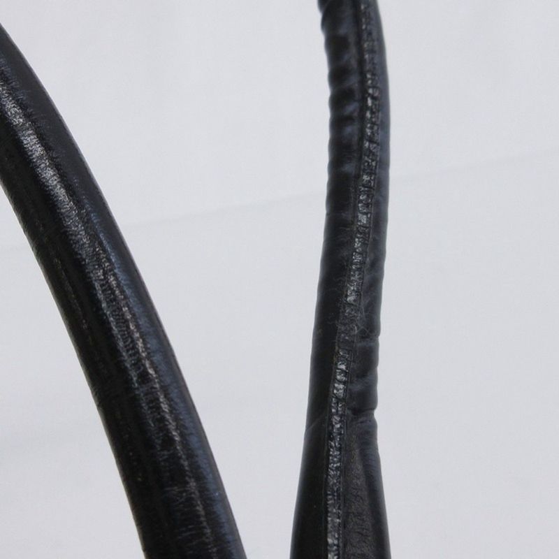 Prada Triangle Plate One Shoulder Bag Nylon Leather Black