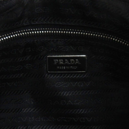 Prada Triangular Plate Nylon One Shoulder Bag Black