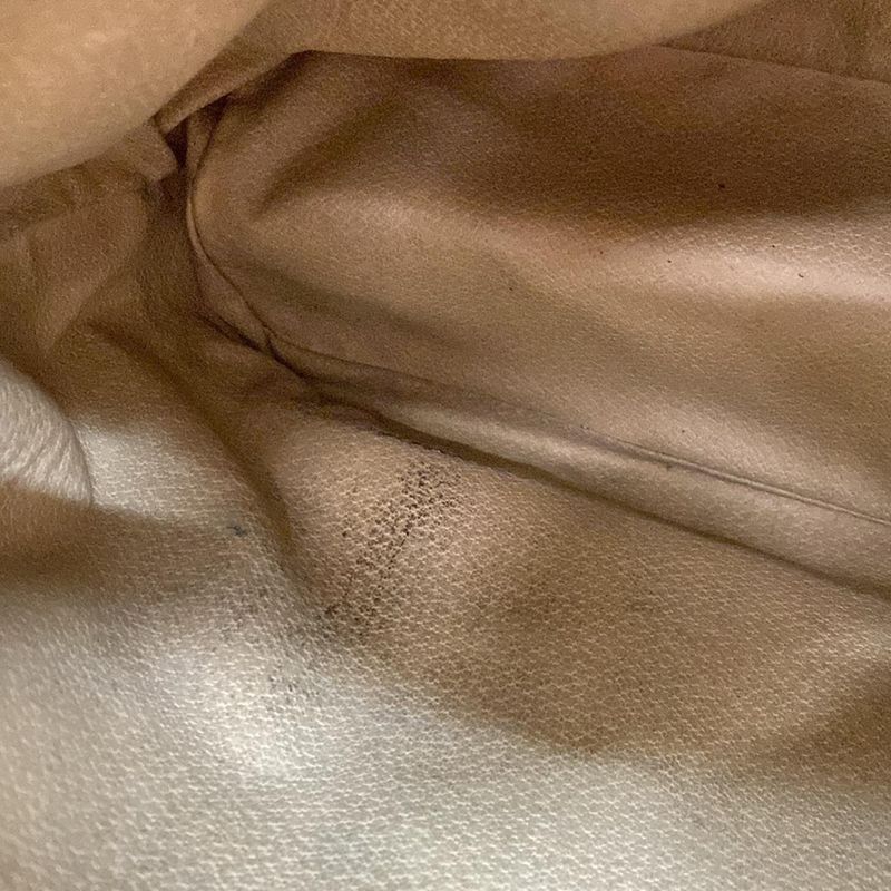 Celine Shoulder Bag Macadam Pattern Dark Brown X Brown Drawstring Shape Leather