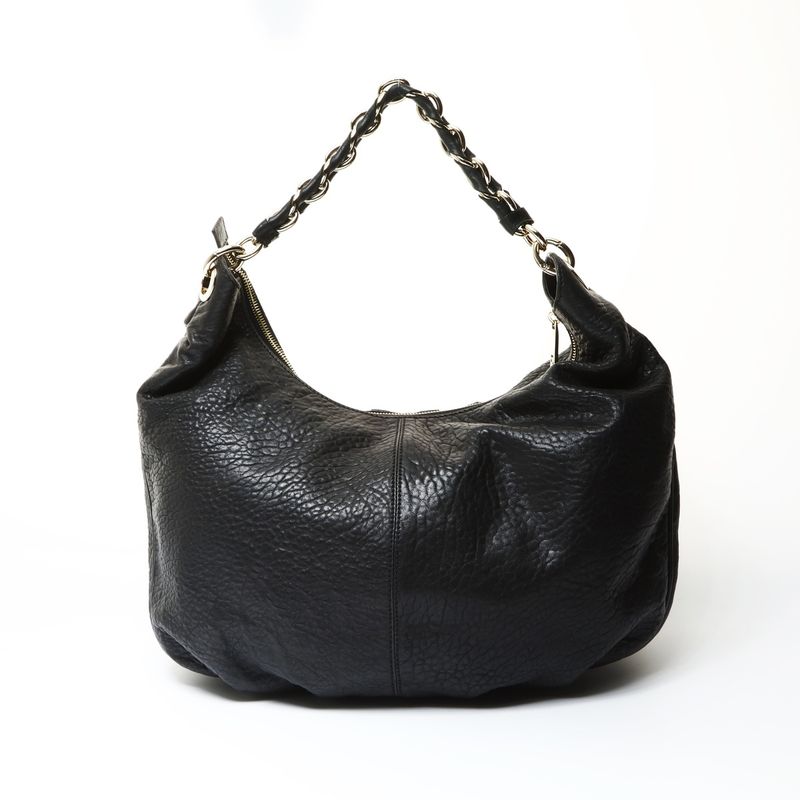 Fendi Shoulder Bag Mia Mamma Leather Bucket Chain