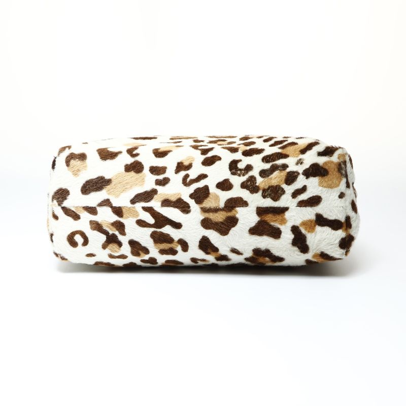 Prada Shoulder Bag Calf Hair Leopard Chain