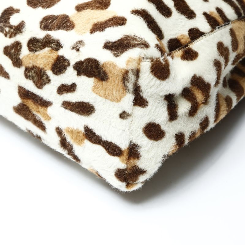 Prada Shoulder Bag Calf Hair Leopard Chain