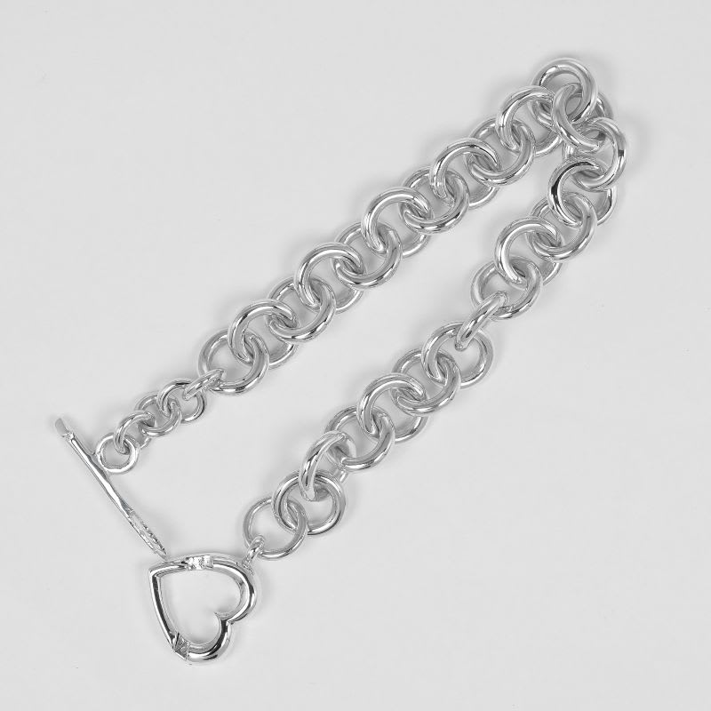 Tiffany & Co Heart Arrow Toggle Silver 925 33.5