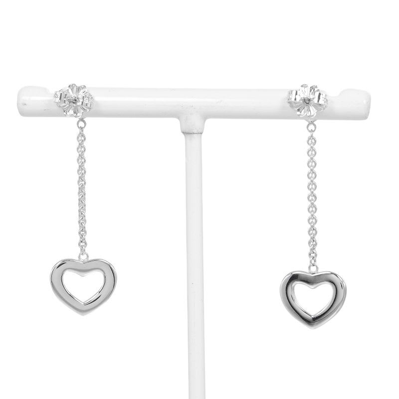 Tiffany & Co Heart Link Drop Silver 925 Women's 3.9 g Earrings