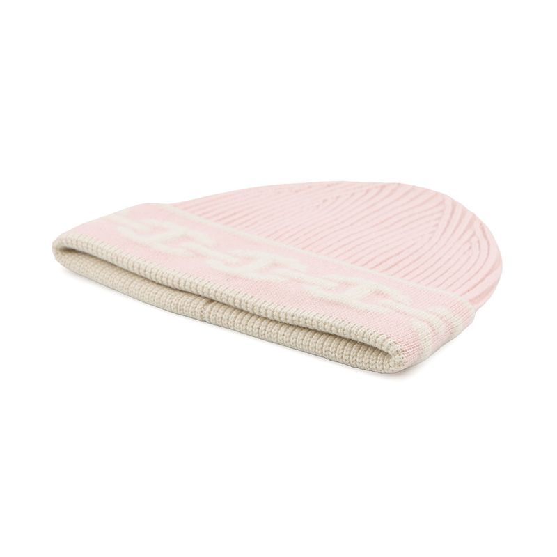Hermes Knit Hat Heaven Cashmere M Hat Rose Poudre Ecru