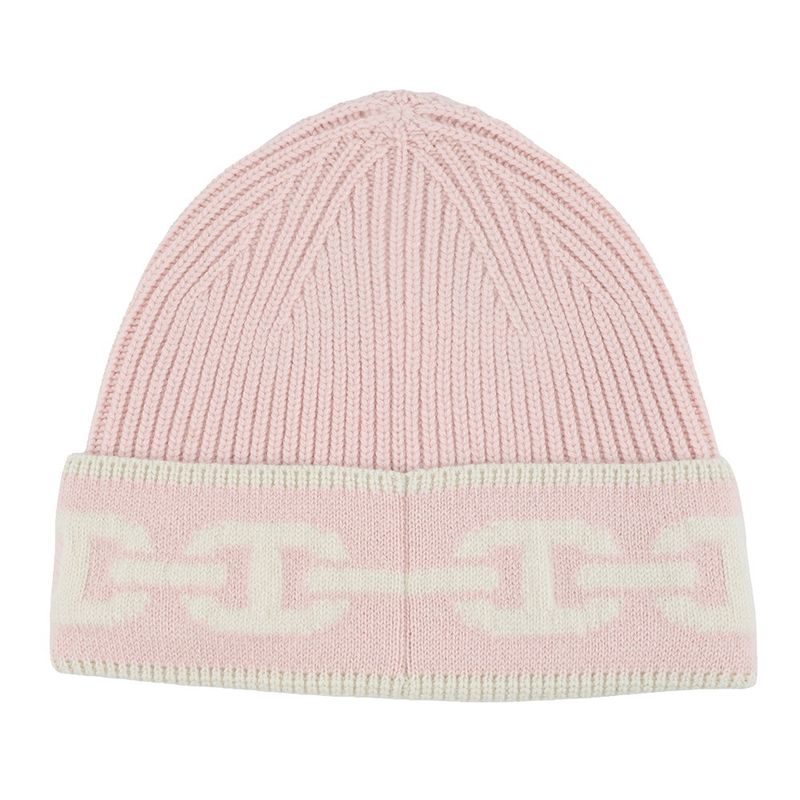 Hermes Knit Hat Heaven Cashmere M Hat Rose Poudre Ecru