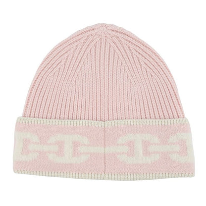 Hermes Knit Hat Heaven Cashmere M Hat Rose Poudre Ecru