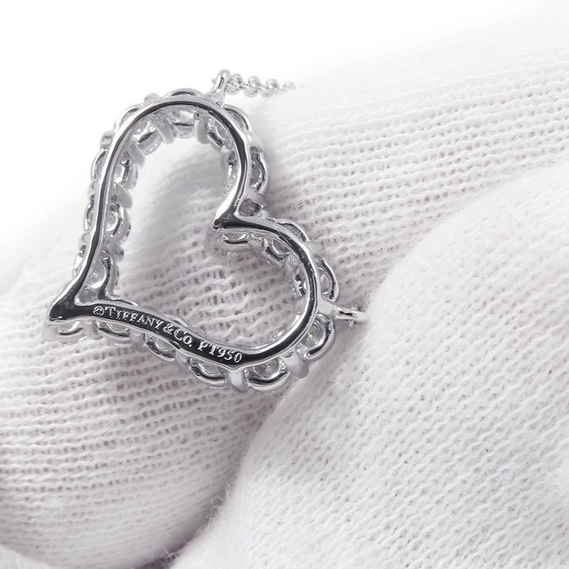 Tiffany & Co. Necklace Sentimental Heart by the Yard Pendant Diamond