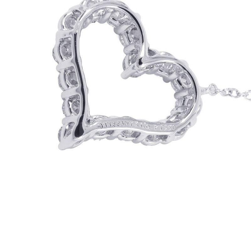Tiffany & Co. Necklace Sentimental Heart by the Yard Pendant Diamond