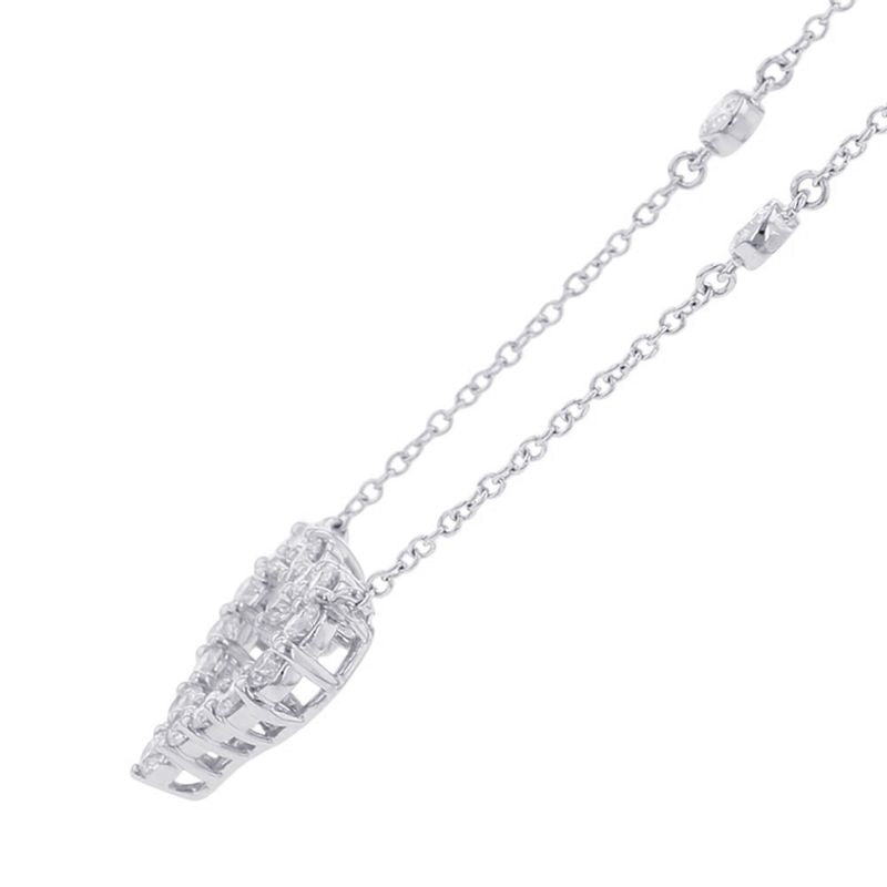 Tiffany & Co. Necklace Sentimental Heart by the Yard Pendant Diamond