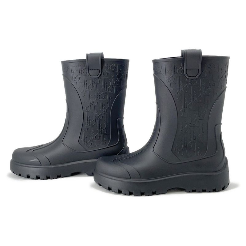 Dior Rain Boots Blue Garden 41