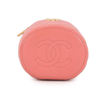 Chanel Chain Shoulder Bag CC Logo Quilted Top Handle Vanity