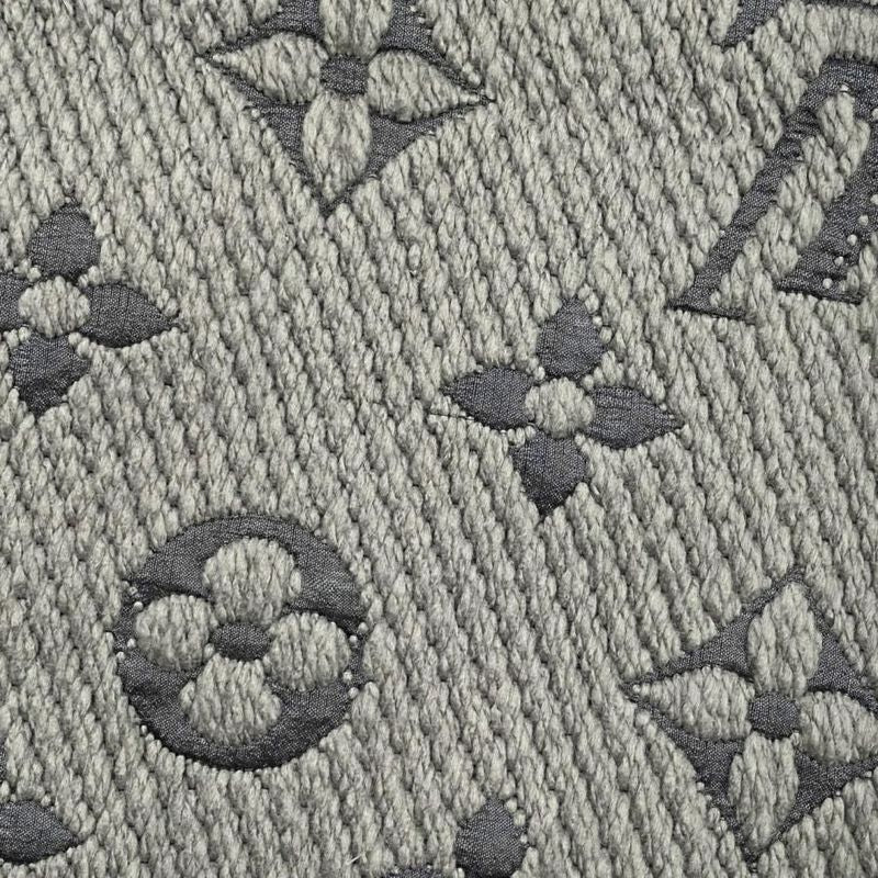 Louis Vuitton Muffler - Echarpe -logomania 413287 Wool Silk Monogram Gray -