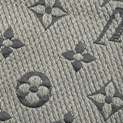 Louis Vuitton Muffler - Echarpe -logomania 413287 Wool Silk Monogram Gray -