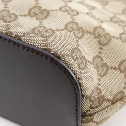 Gucci Semi Shoulder 1669 GG Canvas Brown Women's Shoulder Bag