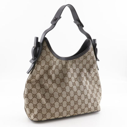 Gucci Semi Shoulder 1669 GG Canvas Brown Women's Shoulder Bag