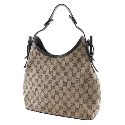 Gucci Semi Shoulder 1669 GG Canvas Brown Women's Shoulder Bag