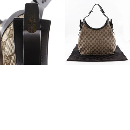 Gucci Semi Shoulder 1669 GG Canvas Brown Women's Shoulder Bag