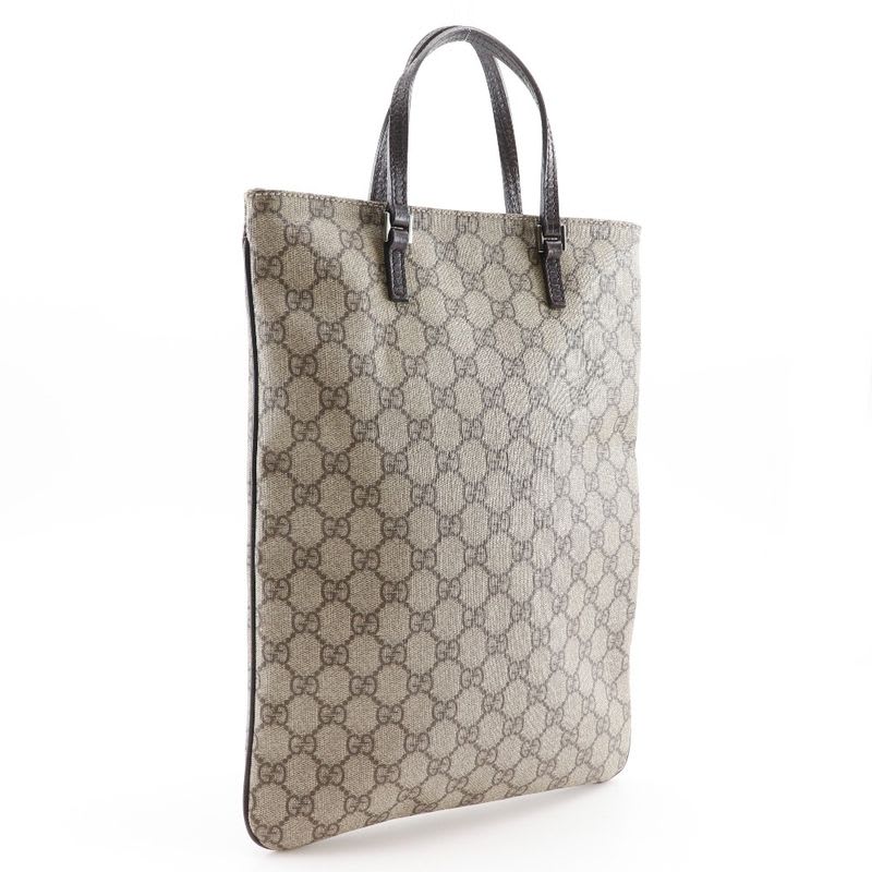 Gucci Tote Bag GG Supreme Canvas Brown Unisex Handbag