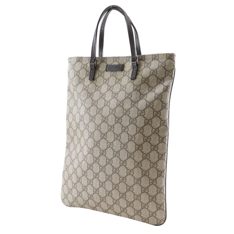Gucci Tote Bag GG Supreme Canvas Brown Unisex Handbag