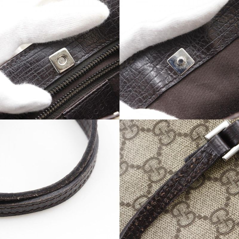 Gucci Tote Bag GG Supreme Canvas Brown Unisex Handbag
