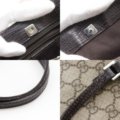Gucci Tote Bag GG Supreme Canvas Brown Unisex Handbag