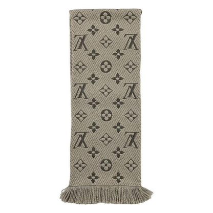 Louis Vuitton Muffler - Echarpe - Logomania 413287 Wool Silk Monogram Brown