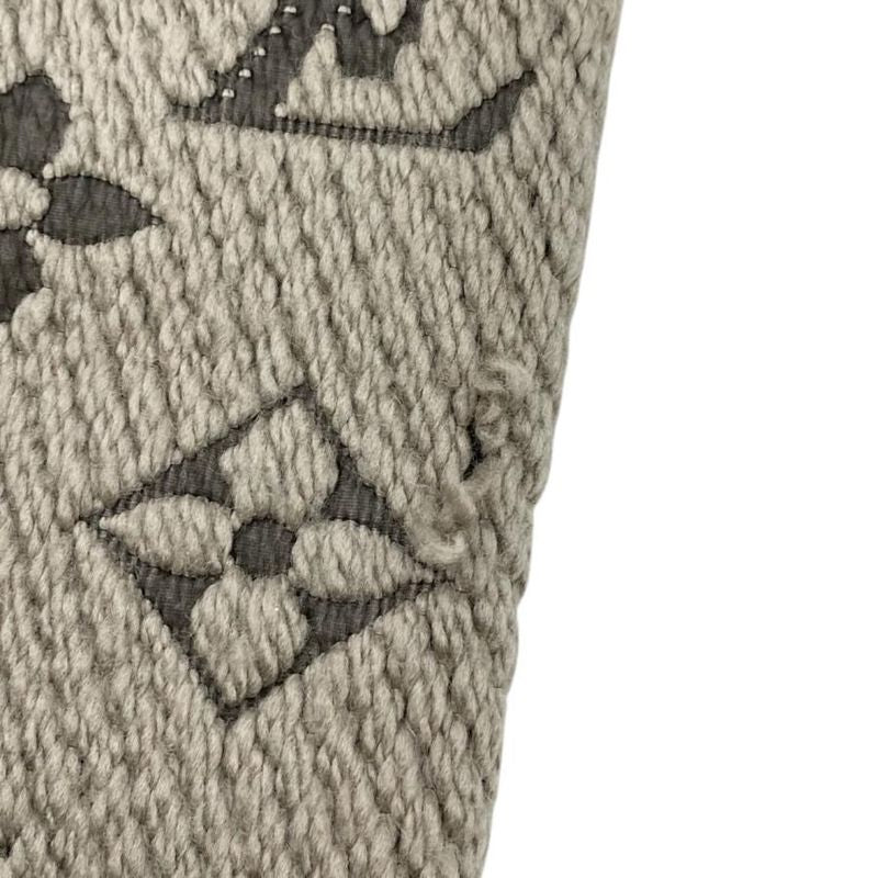 Louis Vuitton Muffler - Echarpe - Logomania 413287 Wool Silk Monogram Brown