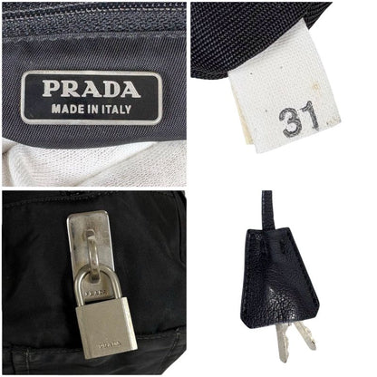 Prada Evening Heart Mini Handbag Black Nero Tessuto Nylon Beads