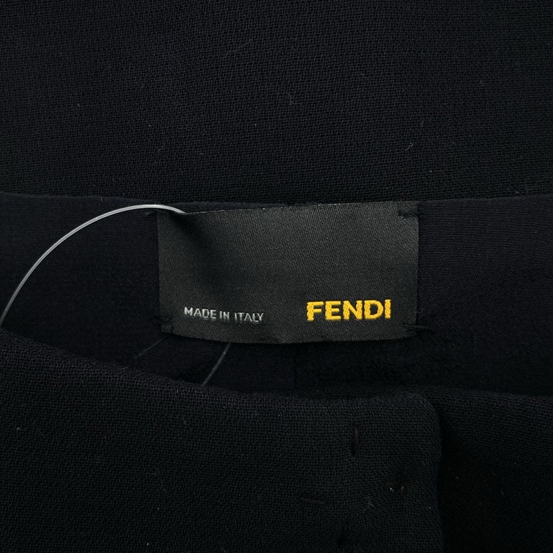 Fendi Short Sleeve Peplum Tops Dark Navy 40