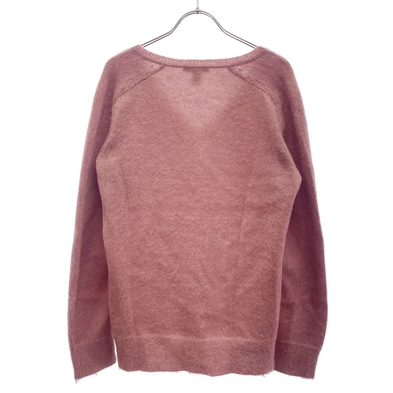 Louis Vuitton 13AW V Neck Mohair Knit Sweater Rw132b F4kl46oeb Pink XS