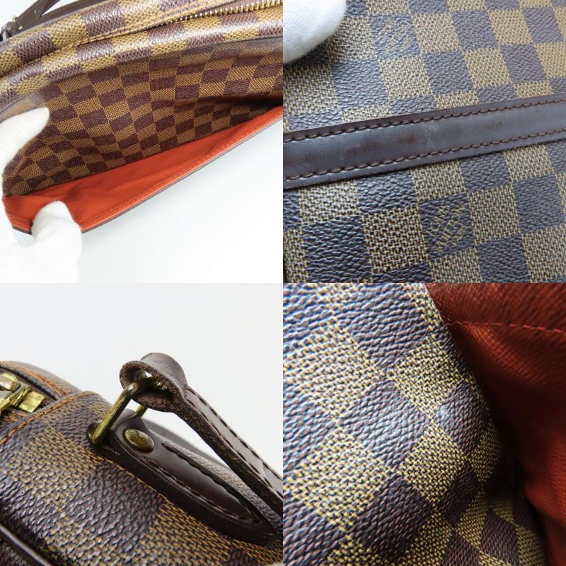 Louis Vuitton Shoulder Bag Trocadero PM N48085 Damier Ebene Brown Crossbody SP