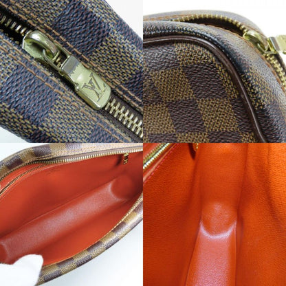 Louis Vuitton Shoulder Bag Trocadero PM N48085 Damier Ebene Brown Crossbody SP