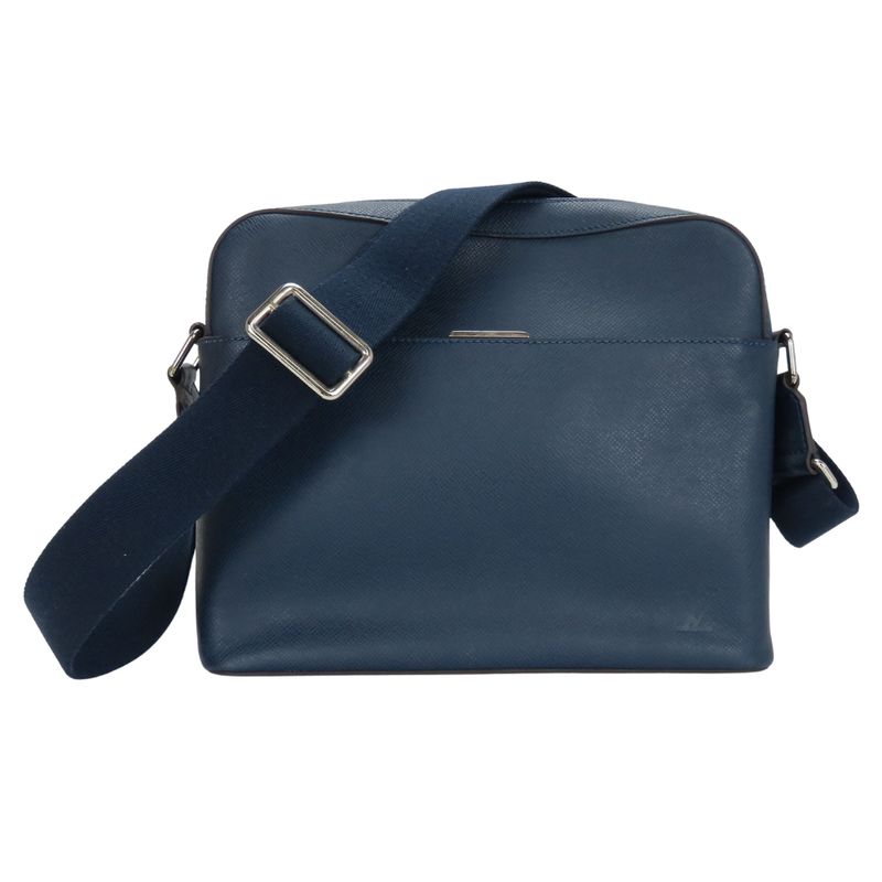Louis Vuitton Shoulder Bag Anton Messenger PM M33426 Taiga Blue Marine Navy