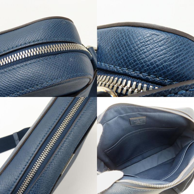 Louis Vuitton Shoulder Bag Anton Messenger PM M33426 Taiga Blue Marine Navy