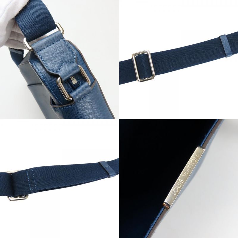 Louis Vuitton Shoulder Bag Anton Messenger PM M33426 Taiga Blue Marine Navy