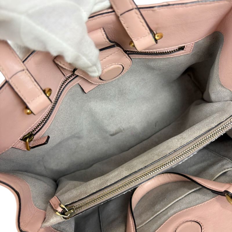 Gucci 2WAY Shoulder Bag Handbag Ggmarmont Pink Leather Quilting 448054