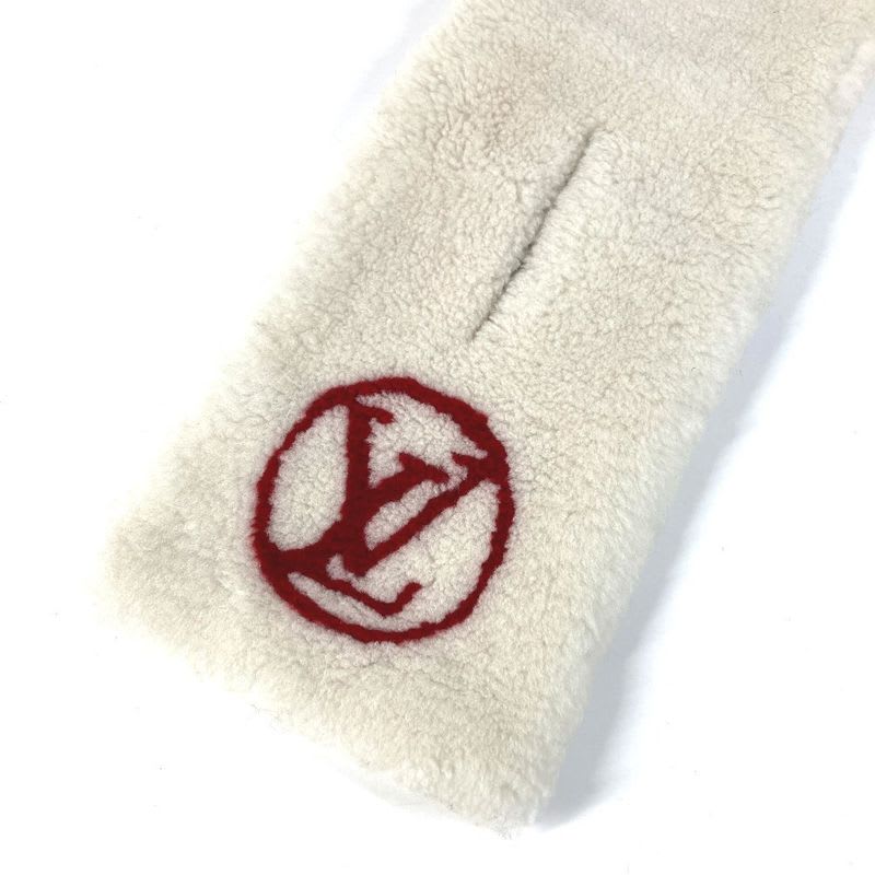 Louis Vuitton Muffler Echarpe Shear Ring Darling Cashmere White Scarf