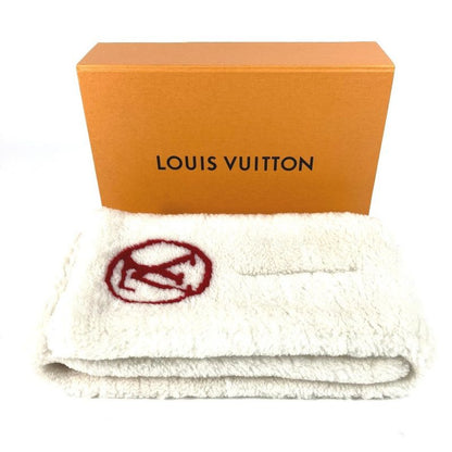 Louis Vuitton Muffler Echarpe Shear Ring Darling Cashmere White Scarf