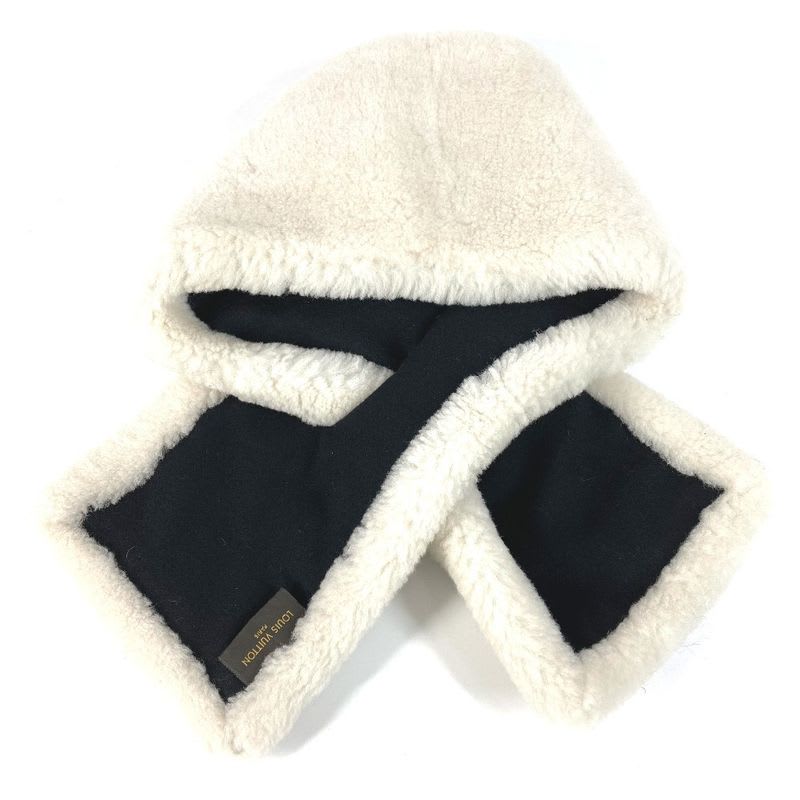Louis Vuitton Muffler Echarpe Shear Ring Darling Cashmere White Scarf