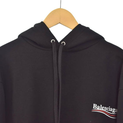Balenciaga Hoodie Logo Print S Black AA