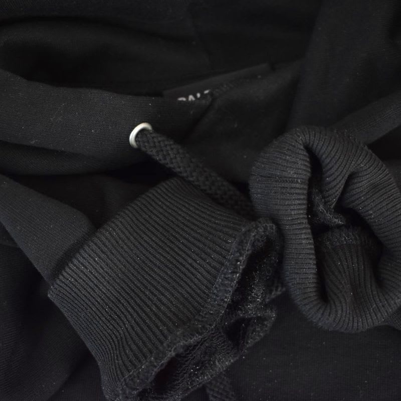 Balenciaga Hoodie Logo Print S Black AA